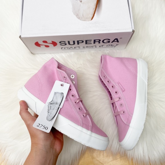 SUPERGA Canvas Hi Tops Sneakers - Picture 2 of 5